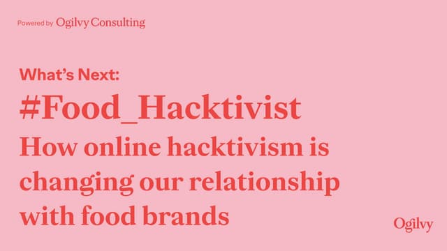 What's Next: Food Hacktivist