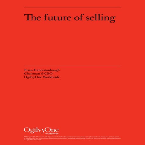 The Future of Selling - white paper