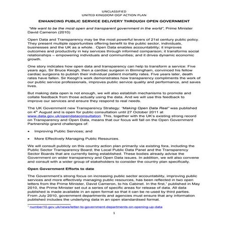 OGP Action Plan U.K.