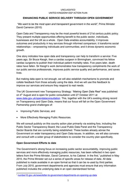 OGP Action Plan U.K.