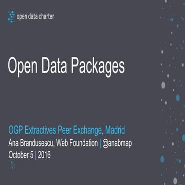 Open Data Packages 