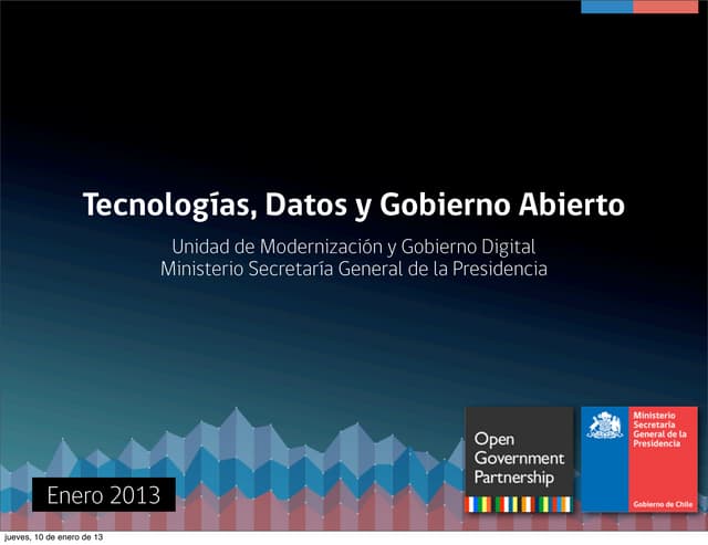 Tecnologías, datos y Gobierno Abierto 