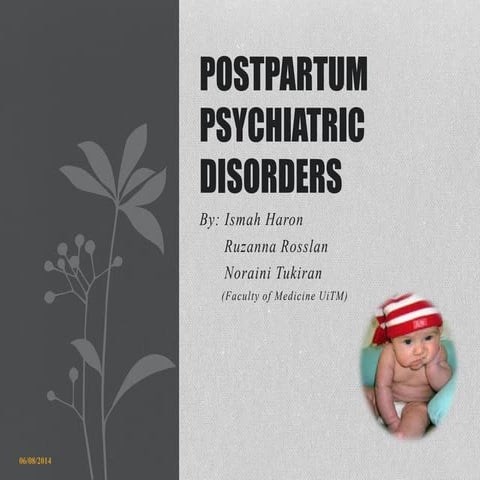 Postpartum psychiatric disorder