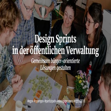 Design Sprints in der öffentlichen Verwaltung