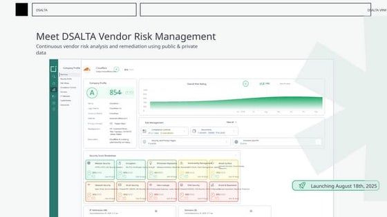 Meet DSALTA Vendor Risk Management Platform