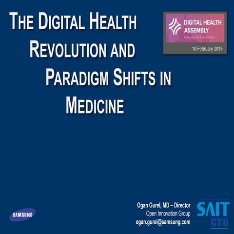 Dr. Ogan Gurel Digital Health Assembly 2015