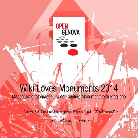 Open Genova: mapillary e osm - WLM Genova 2014