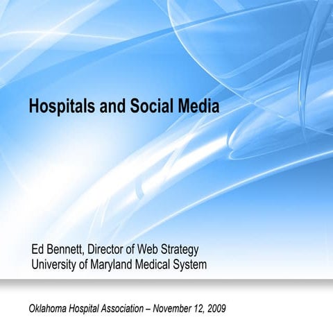 Presentation at the Oklahoma Hospital Association