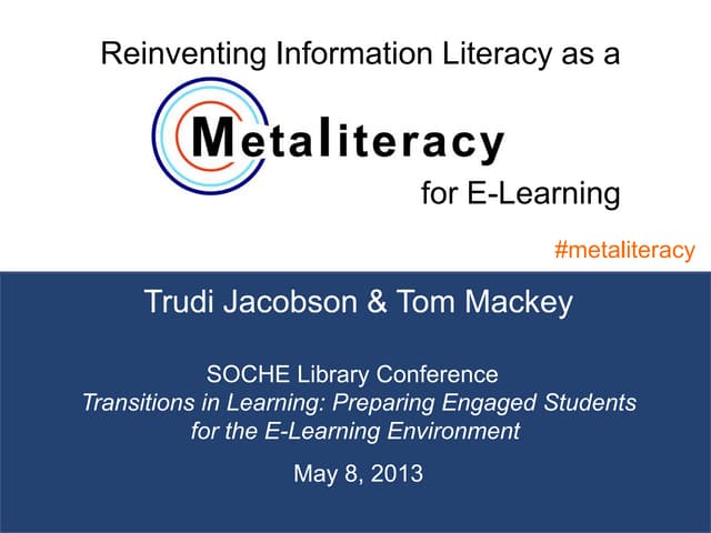 SOCHE Keynote Address 2013
