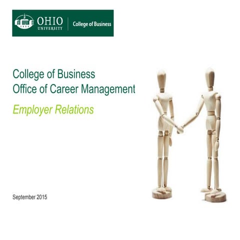 OHIO College of Business Employer Relations Strategy | PPT