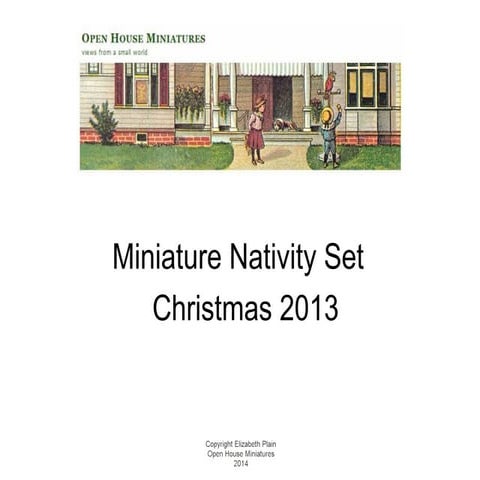 Open House Miniatures - Miniature Folding Nativity for 2013