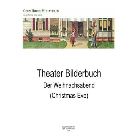 Miniature Theater Bilderbuch - Christmas Scene Only