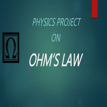 Ohm’s law