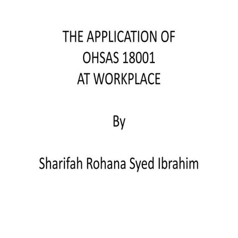 Ohsas18001
