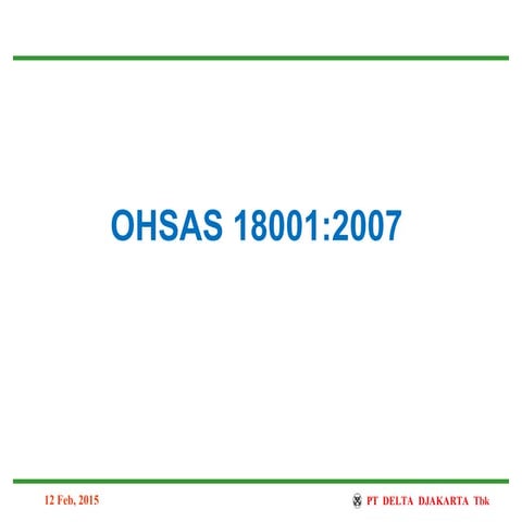 Ohsas 18001