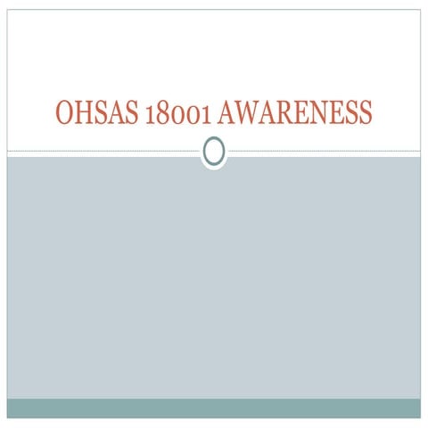 Occupational health and safety management  system