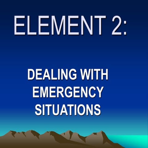 EMERGENCY MANAGEMENT | PPTX