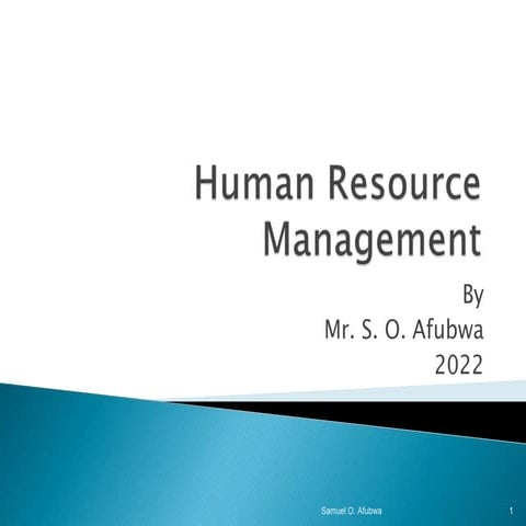 HUMAN RESOURCE MANAGEMENT IN HEALTH SYSTEM