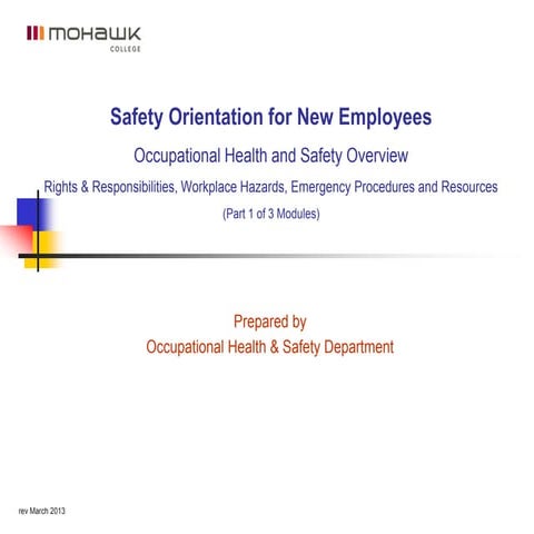 OHSHA New Employee Orientation