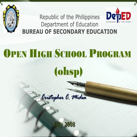 Open High School Program