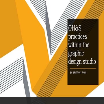 OH&S practices within the graphic design studio 