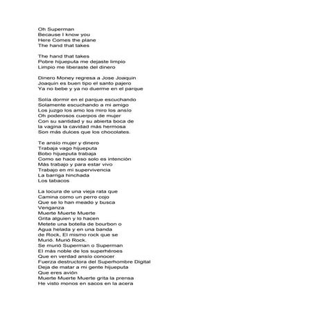 Oh Superman clomo estas medjo muerto. Te extrañamos.