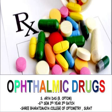 Ohthalmic drugs   arya