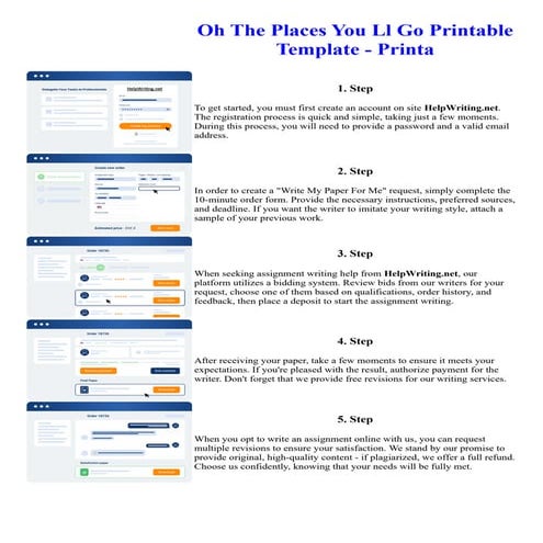 Oh The Places You Ll Go Printable Template - Printa