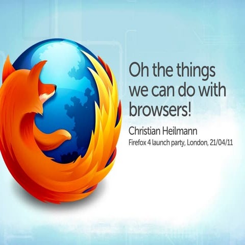 Oh the things we can do with browsers!