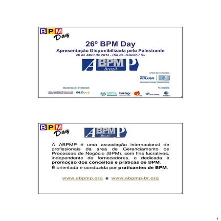 [BPM DAY RJ 2013] Oi - Escritório de Processos