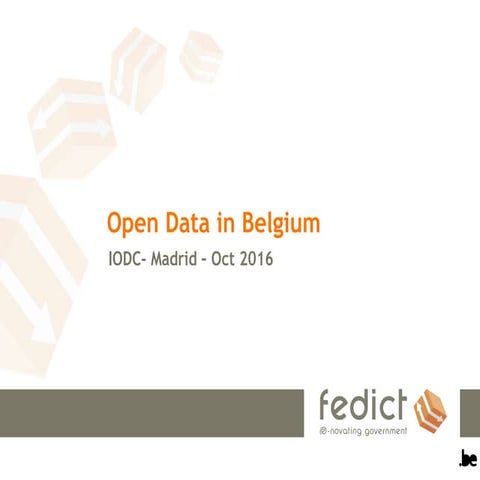 OIDC16: Open Data in Belgium