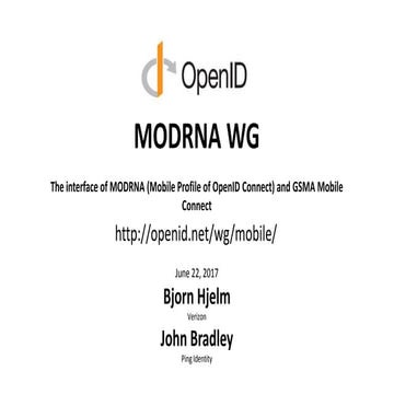 An Overview of the interface of MODRNA and GSMA Mobile Connect