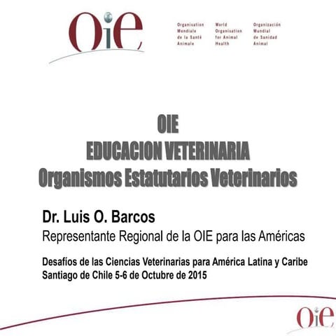 Organismos Estatutarios Veterinarios - OIE