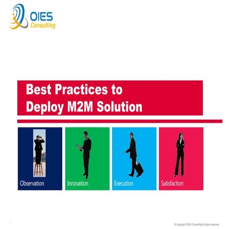 OIES Best Practices to Deploy M2M applications (short overview)