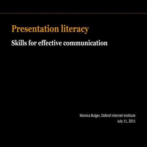 Strategies for Effective Academic Presentations
