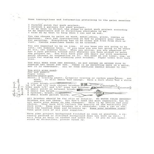 Oil Painting Patterns Supplies