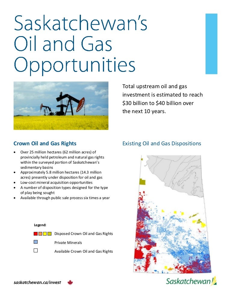 Saskatchewan Oil and Gas Opportunities 2015