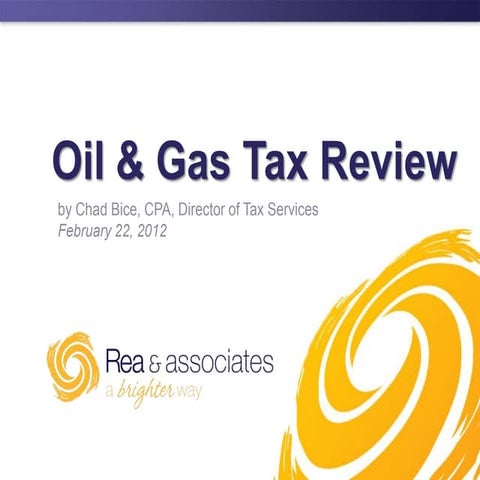 Oil and gas tax review