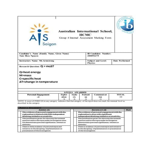 Oil and water specific heat capacity