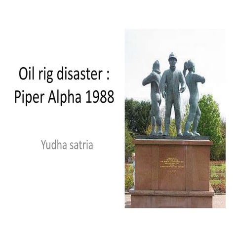 Oil rig disaster piper alpha | PPTX