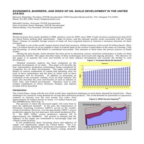 Shale oil ppt | PPT