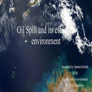 Oil spill presentation
