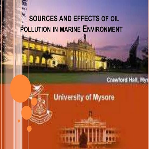 Oil spills pollution