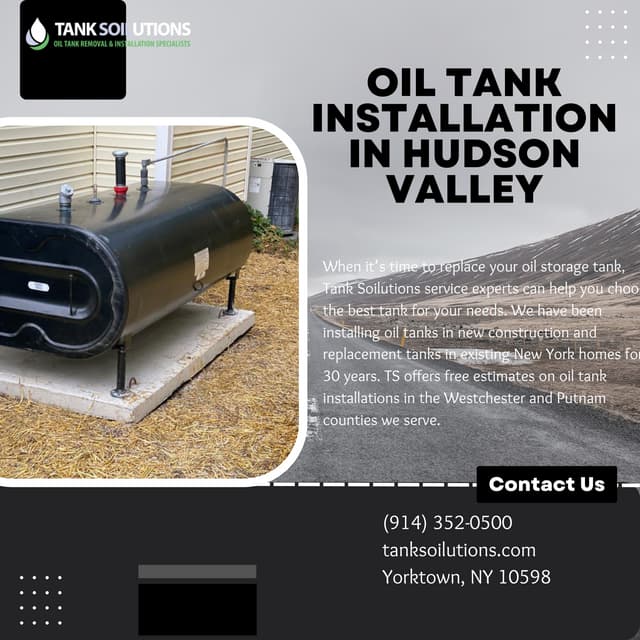 Oil Tank Installation in Hudson Valley PDF