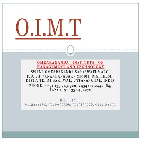 Oimt