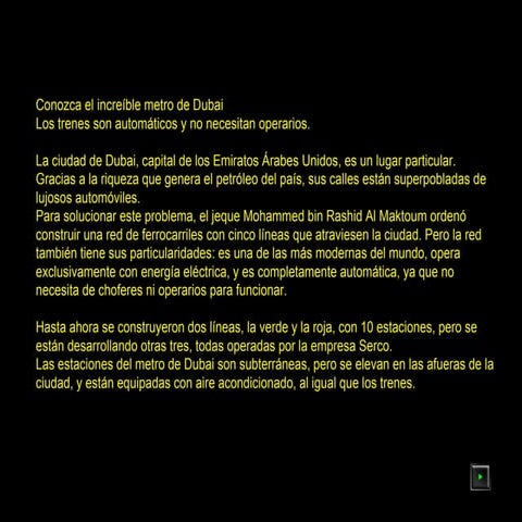 O IncríVel Metro De Dubai