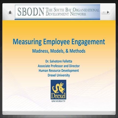 Organizational Intelligence Surveys: Models, Methods &amp; Madness by Dr. Sal...