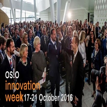 Oslo Innovation Week 2016 Event Organizers Meet-up