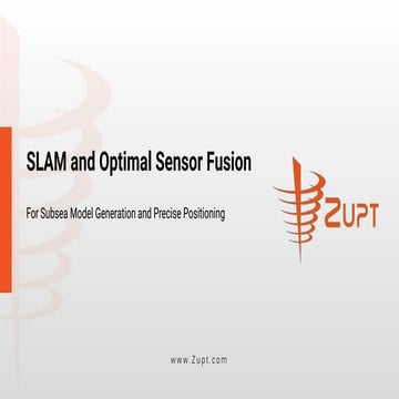 Zupt, LLC's SLAM and Optimal Sensor fusion