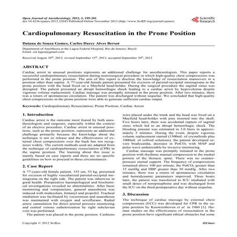 CPR in prone position